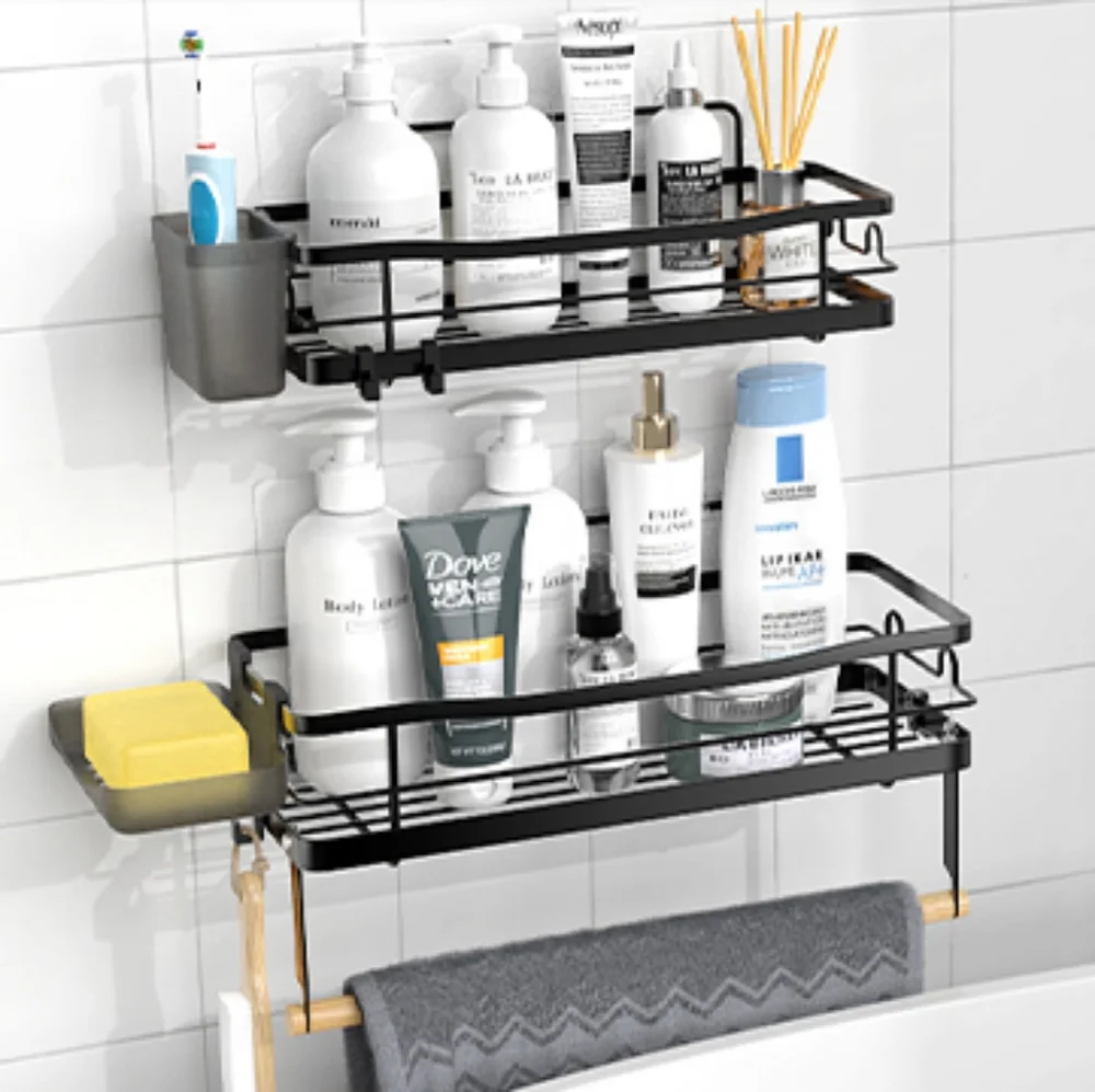 Multi-Purpose Rack - Shower Caddy/Kitchen Spice Rack + Towel Holder - Picture 8 of 11